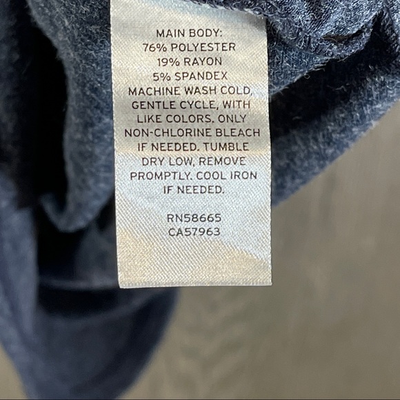 TREASURE & BOND Side Ruched Body-Con Dress Navy Iris Heather Size Small - Picture 7 of 8